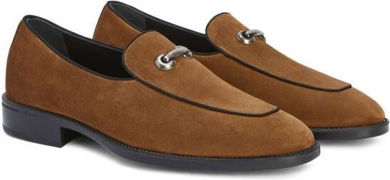 Giuseppe Zanotti Archibald suède loafers Bruin