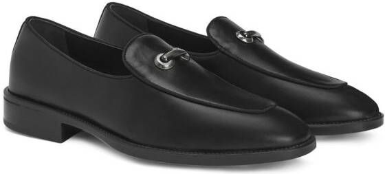 Giuseppe Zanotti Archibald loafers met gespdetail Zwart