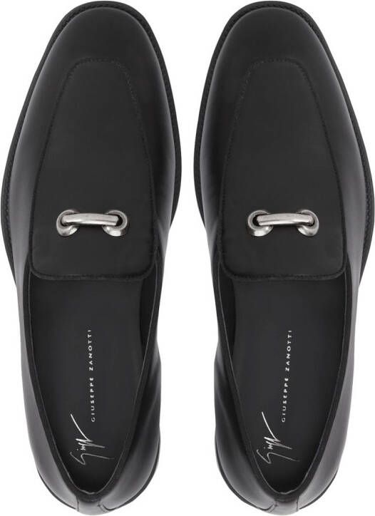 Giuseppe Zanotti Archibald loafers met gespdetail Zwart