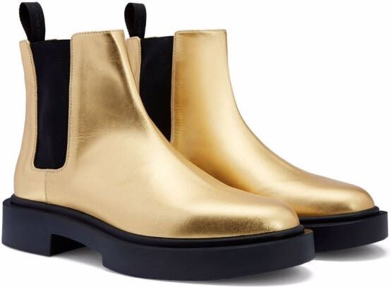 Giuseppe Zanotti Aston G enkellaarzen Goud