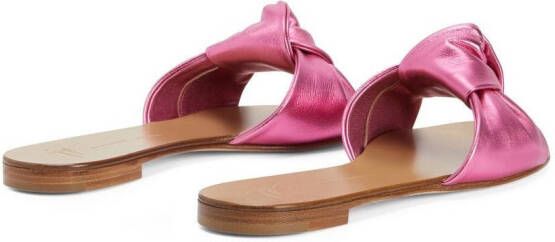 Giuseppe Zanotti Aycha sandalen met knoopdetail Roze