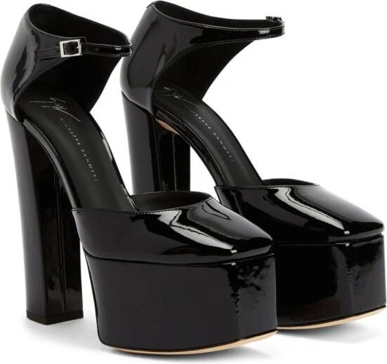 Giuseppe Zanotti Bebe 150 mm leren sandalen Zwart