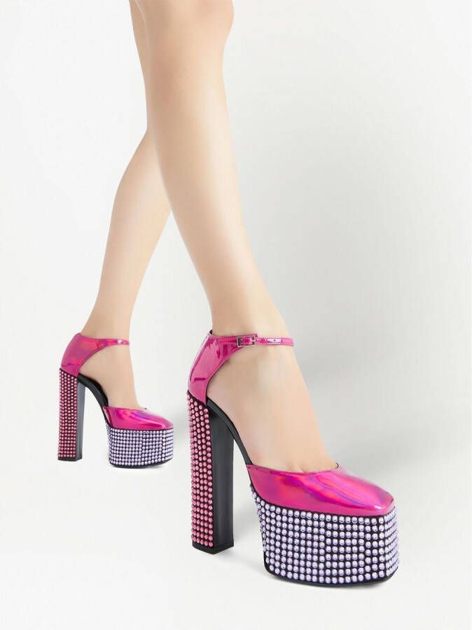 Giuseppe Zanotti Bebe sandalen met stras Roze