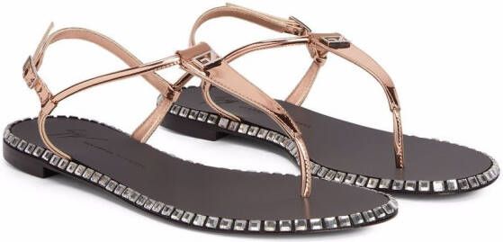 Giuseppe Zanotti Bellatriks sandalen met studs Roze