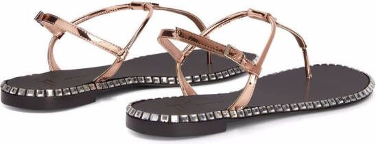 Giuseppe Zanotti Bellatriks sandalen met studs Roze