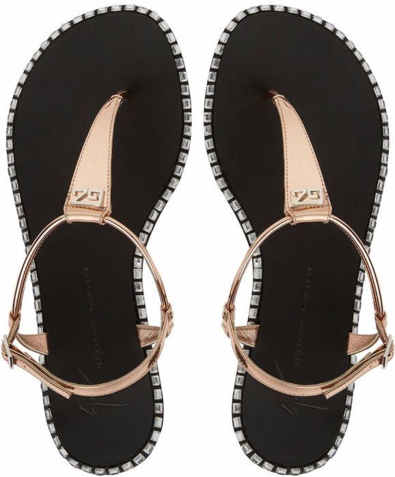 Giuseppe Zanotti Bellatriks sandalen met studs Roze