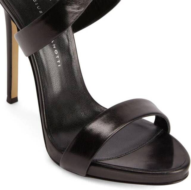 Giuseppe Zanotti Bellis leren sandalen Zwart