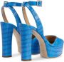 Giuseppe Zanotti Betty sandalen met krokodillenprint Blauw - Thumbnail 3