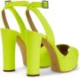 Giuseppe Zanotti Betty sandalen met krokodillenprint Geel - Thumbnail 3