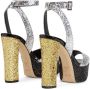 Giuseppe Zanotti Betty sandalen met glitter Zilver - Thumbnail 3