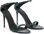 Giuseppe Zanotti Beverlee satijnen sandalen Groen - Thumbnail 2