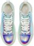 Giuseppe Zanotti Blabber sneakers met hagedissenleer-effect Zilver - Thumbnail 4