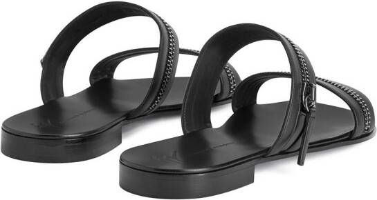 Giuseppe Zanotti Brad sandalen met ritsdetail Zwart