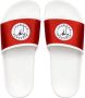 Giuseppe Zanotti Brett satijnen slippers Rood - Thumbnail 4