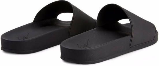 Giuseppe Zanotti Brett slippers Zwart