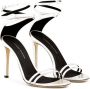 Giuseppe Zanotti Catia leren sandalen Zilver - Thumbnail 2