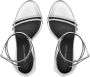 Giuseppe Zanotti Catia leren sandalen Zilver - Thumbnail 4