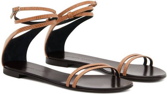 Giuseppe Zanotti Catia sandalen met dun bandje Bruin