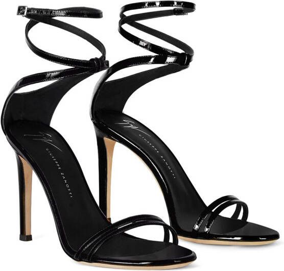 Giuseppe Zanotti Catia sandalen met veters Zwart