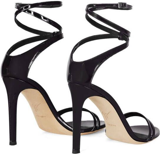 Giuseppe Zanotti Catia sandalen met veters Zwart