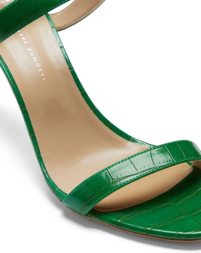 Giuseppe Zanotti Claista stiletto sandalen Groen