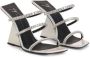 Giuseppe Zanotti Clareence leren sandalen Zilver - Thumbnail 2