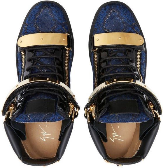 Giuseppe Zanotti Coby high-top sneakers Blauw