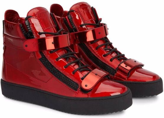 Giuseppe Zanotti Coby high-top sneakers Rood