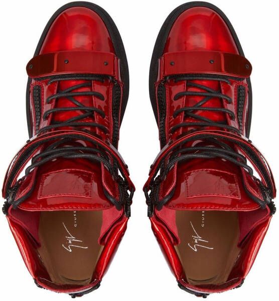 Giuseppe Zanotti Coby high-top sneakers Rood