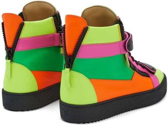 Giuseppe Zanotti Coby sneakers met colourblocking Veelkleurig