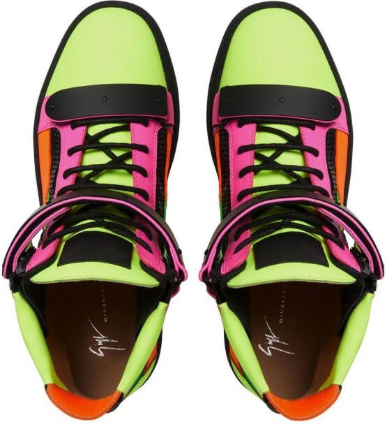 Giuseppe Zanotti Coby sneakers met colourblocking Veelkleurig