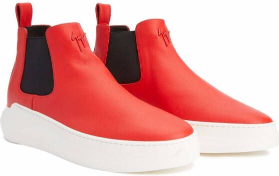 Giuseppe Zanotti Conley hoge laarzen Rood