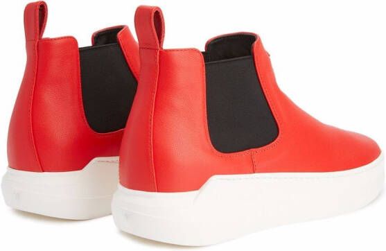 Giuseppe Zanotti Conley hoge laarzen Rood