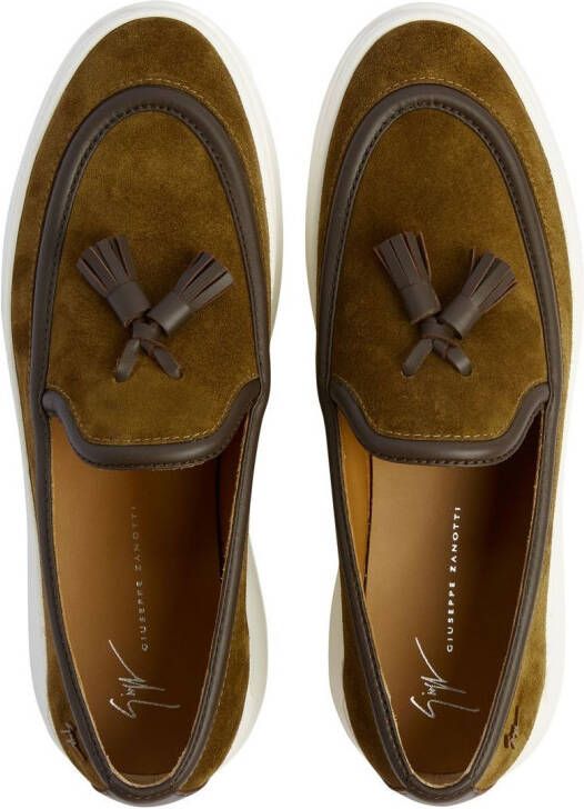 Giuseppe Zanotti Conley loafers met kwastje Bruin