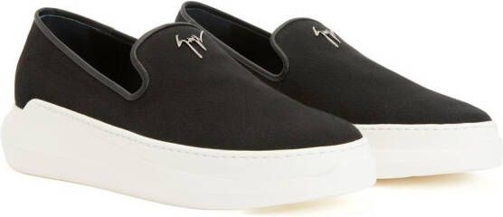 Giuseppe Zanotti Conley sneakers met logoplakkaat Zwart