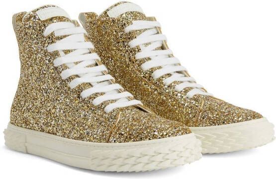 Giuseppe Zanotti Eco-Blabber high-top sneakers Goud