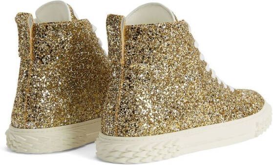 Giuseppe Zanotti Eco-Blabber high-top sneakers Goud