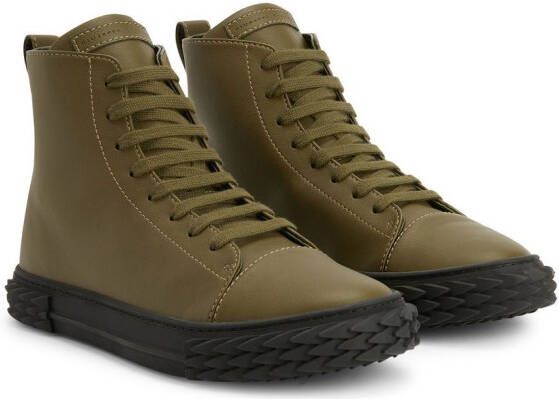 Giuseppe Zanotti Ecoblabber high-top sneakers Groen