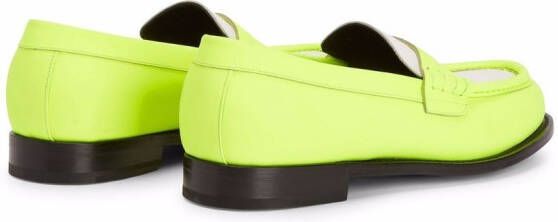 Giuseppe Zanotti Euro tweekleurige loafers Geel