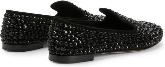 Giuseppe Zanotti Evangelie loafers met studs Zwart