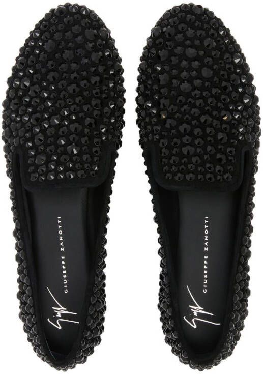 Giuseppe Zanotti Evangelie loafers met studs Zwart