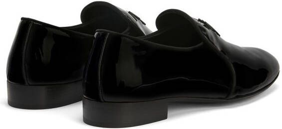 Giuseppe Zanotti Fergus glanzende loafers Zwart