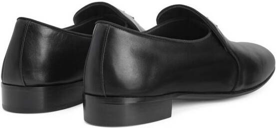 Giuseppe Zanotti Fergus loafers met logo Zwart