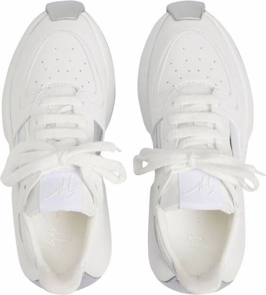 Giuseppe Zanotti Ferox sneakers met kant Wit