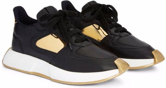 Giuseppe Zanotti Ferox sneakers met kant Zwart