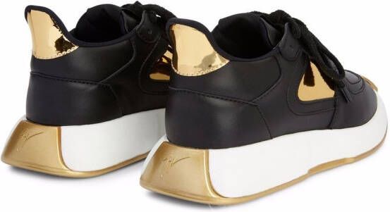 Giuseppe Zanotti Ferox sneakers met kant Zwart