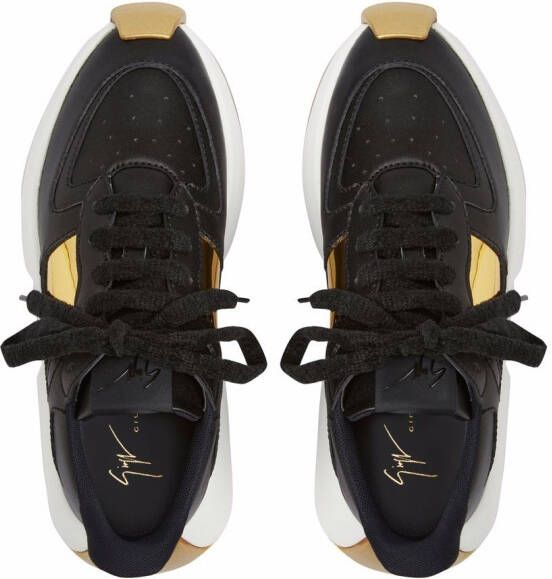 Giuseppe Zanotti Ferox sneakers met kant Zwart