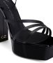 Giuseppe Zanotti Flavienne gelamineerde sandalen Zwart - Thumbnail 4