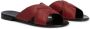 Giuseppe Zanotti Flavio leren slippers Rood - Thumbnail 2