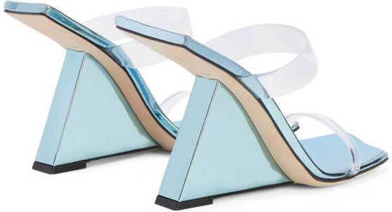 Giuseppe Zanotti Florance Plexi sandalen Blauw